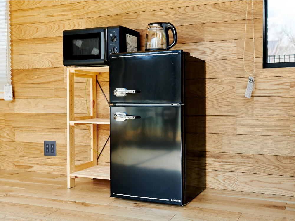 冷蔵庫・ポット・電子レンジ画像