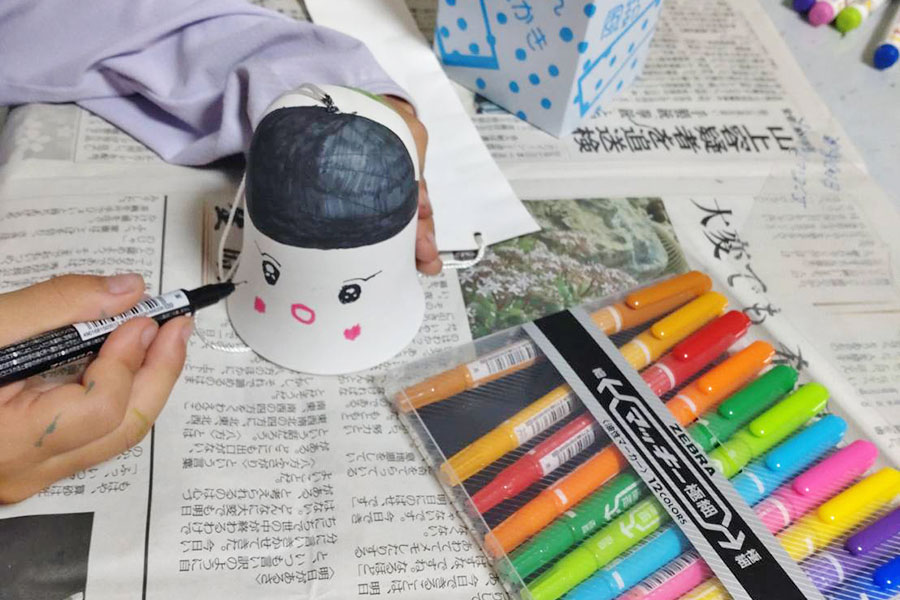 お絵描き風鈴絵付け体験画像1