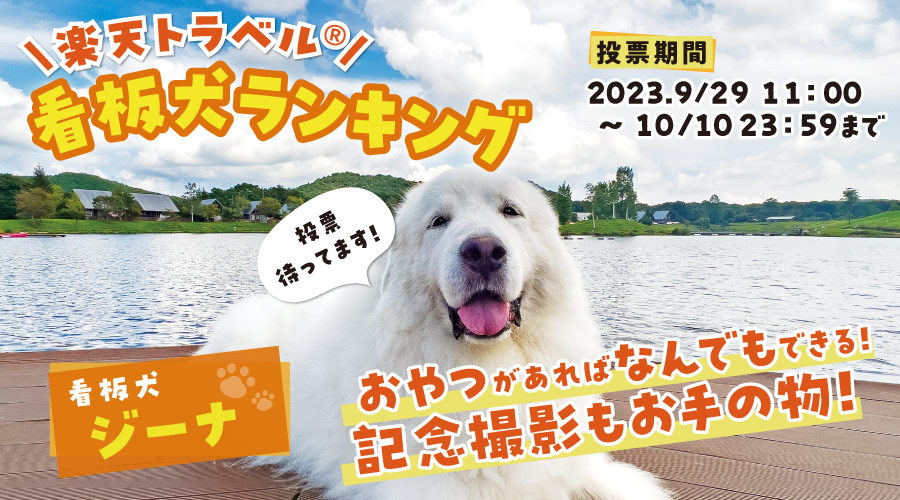 楽天トラベル看板犬ランキング画像