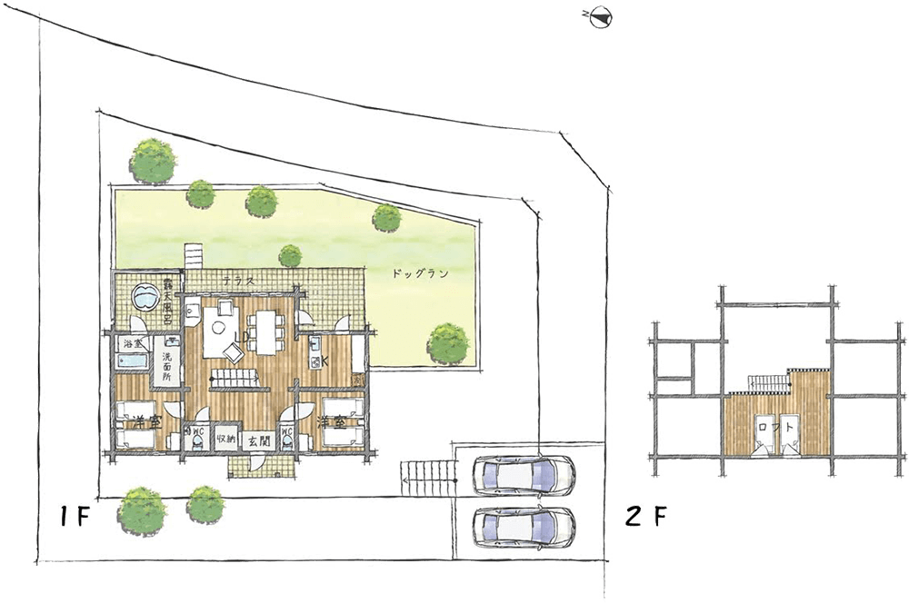 ログプレミアム森間取り図