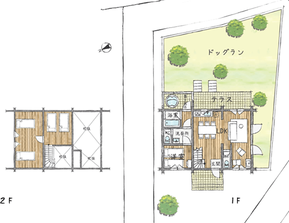 ログプレミアム大地間取り図