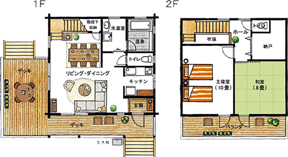 ドッグヴィラログスイート【洋+和】間取り図