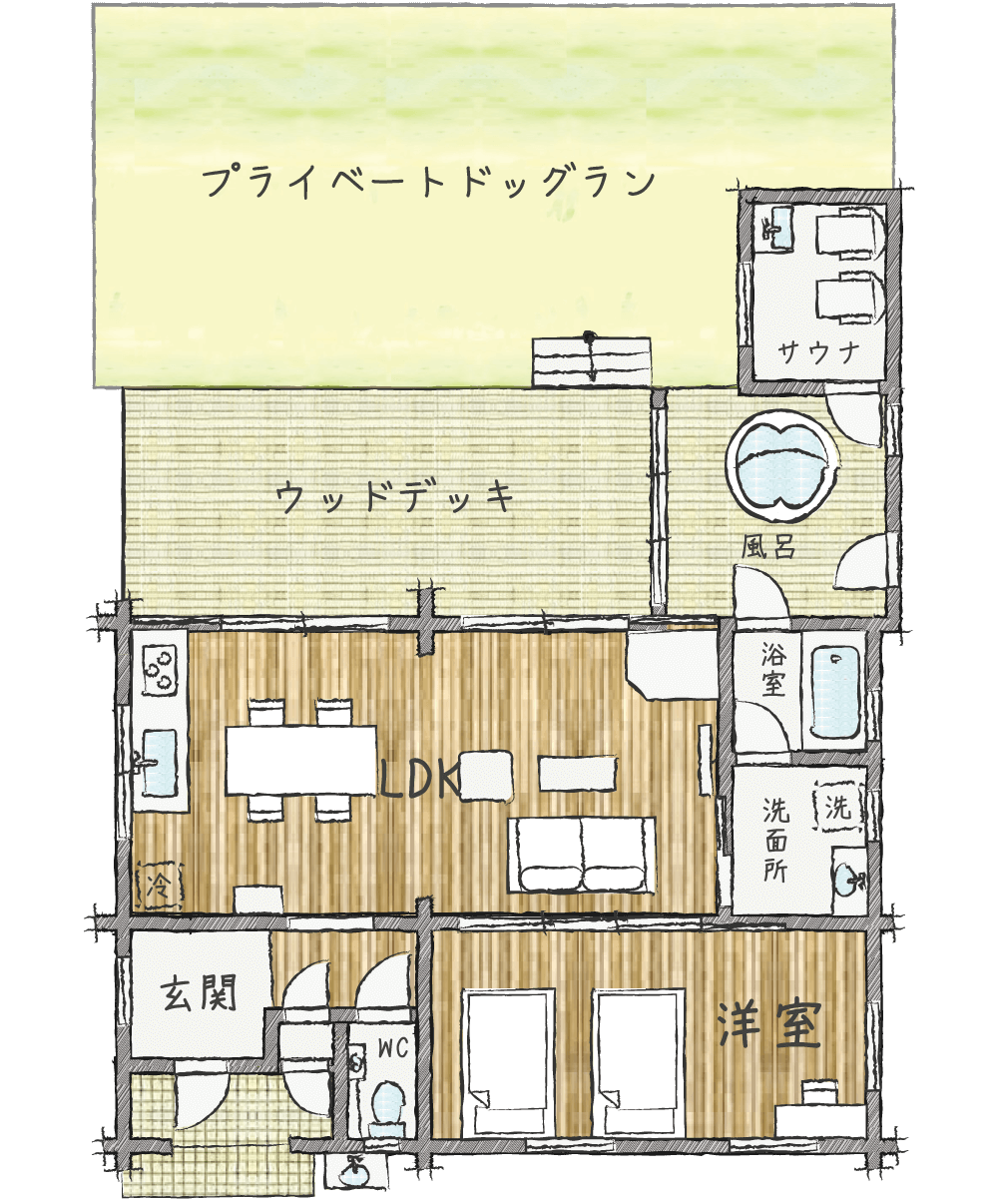 ログプレミアムタイカ間取り図